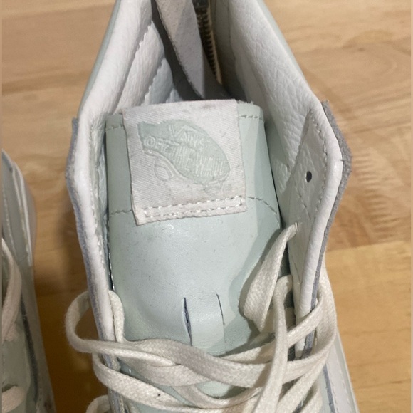 Mint Leather Vans/Size: W8.5 M 7.0 - Picture 3 of 7